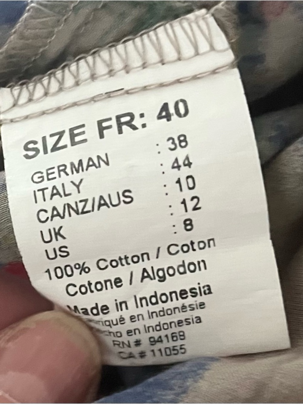 Rare Animale Blue, Beige, Grey Watercolor Dress - Picture 9 of 9